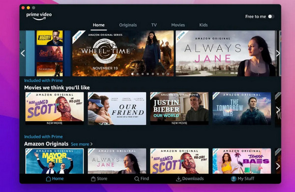 find content amazon prime video on mac