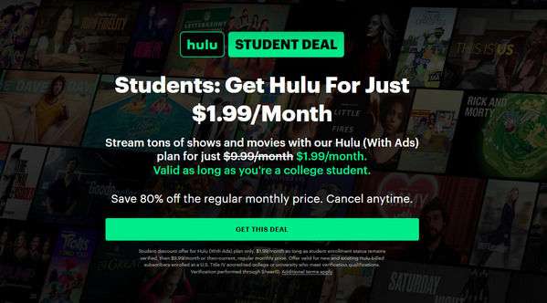 hulu student discount