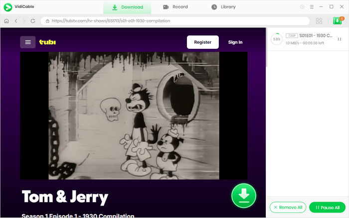download from tubi