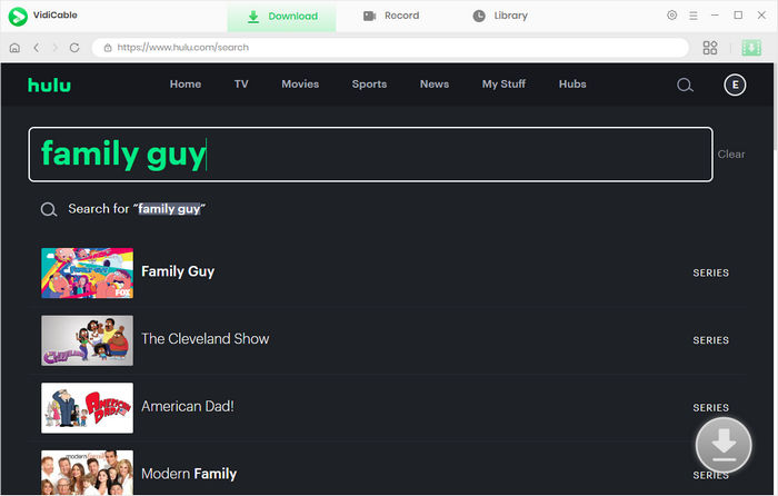 search hulu videos